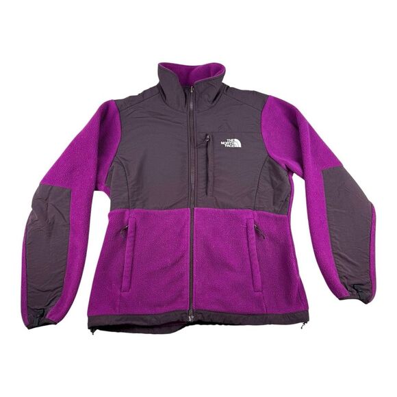 The North Face‎ Womens Denali Jacket Medium Purple Polartec Full Zip Read - Picture 1 of 7